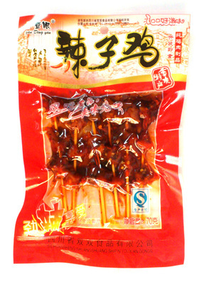 【干登眼 辣子鸡 鸡肉块 纯鸡肉制品 重庆特产 70g克】价格,厂家,图片,其他肉及肉制品,天津市河北区世成博发食品销售中心-